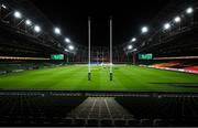 13 November 2020; A general view prior to the Autumn Nations Cup match between Ireland and Wales at Aviva Stadium in Dublin. Photo by David Fitzgerald/Sportsfile