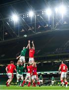 13 November 2020; James Ryan of Ireland and Will Rowlands of Wales compete a lineout during the Autumn Nations Cup match between Ireland and Wales at Aviva Stadium in Dublin. Photo by David Fitzgerald/Sportsfile