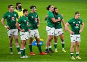 13 November 2020; James Lowe and Jamison Gibson-Park of Ireland at the full time whistle of the Autumn Nations Cup match between Ireland and Wales at Aviva Stadium in Dublin. Photo by Ramsey Cardy/Sportsfile