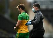 14 November 2020; Stephen McMenamin of Donegal leaves the field due to an injury during the Ulster GAA Football Senior Championship Semi-Final match between Donegal and Armagh at Kingspan Breffni in Cavan. Photo by David Fitzgerald/Sportsfile