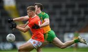 14 November 2020; Rian O'Neill of Armagh in action against Eoghan Bán Gallagher of Donegal during the Ulster GAA Football Senior Championship Semi-Final match between Donegal and Armagh at Kingspan Breffni in Cavan. Photo by David Fitzgerald/Sportsfile