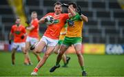14 November 2020; Stephen Sheridan of Armagh in action against Paul Brennan of Donegal during the Ulster GAA Football Senior Championship Semi-Final match between Donegal and Armagh at Kingspan Breffni in Cavan. Photo by David Fitzgerald/Sportsfile