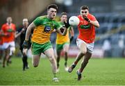 14 November 2020; Niall O'Donnell of Donegal in action against Niall Grimley of Armagh during the Ulster GAA Football Senior Championship Semi-Final match between Donegal and Armagh at Kingspan Breffni in Cavan. Photo by David Fitzgerald/Sportsfile