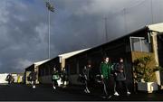 14 November 2020; Mayo players arrive ahead of the TG4 All-Ireland Senior Ladies Football Championship Round 3 match between Armagh and Mayo at Parnell Park in Dublin. Photo by Sam Barnes/Sportsfile