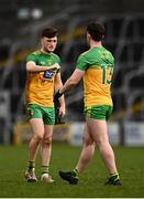 14 November 2020; Niall O'Donnell of Donegal and Paddy McBrearty of Donegal following the Ulster GAA Football Senior Championship Semi-Final match between Donegal and Armagh at Kingspan Breffni in Cavan. Photo by David Fitzgerald/Sportsfile
