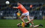 14 November 2020; Greg McCabe of Armagh in action against Niall O'Donnell of Donegal the Ulster GAA Football Senior Championship Semi-Final match between Donegal and Armagh at Kingspan Breffni in Cavan. Photo by David Fitzgerald/Sportsfile