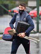 14 November 2020; Aidan Walsh of Cork arrives with a speaker ahead of the GAA Hurling All-Ireland Senior Championship Qualifier Round 2 match between Cork and Tipperary at LIT Gaelic Grounds in Limerick. Photo by Daire Brennan/Sportsfile