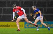 14 November 2020; Robert Downey of Cork in action against Alan Flynn of Tipperary during the GAA Hurling All-Ireland Senior Championship Qualifier Round 2 match between Cork and Tipperary at LIT Gaelic Grounds in Limerick. Photo by Brendan Moran/Sportsfile