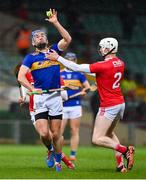 14 November 2020; Noel McGrath of Tipperary is tackled by Damien Cahalane of Cork during the GAA Hurling All-Ireland Senior Championship Qualifier Round 2 match between Cork and Tipperary at LIT Gaelic Grounds in Limerick. Photo by Brendan Moran/Sportsfile