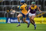 14 November 2020; Shane O'Donnell of Clare in action against Shaun Murphy of Wexford during the GAA Hurling All-Ireland Senior Championship Qualifier Round 2 match between Wexford and Clare at MW Hire O'Moore Park in Portlaoise, Laois. Photo by Piaras Ó Mídheach/Sportsfile