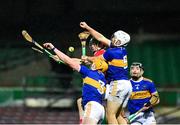 14 November 2020; Séamus Harnedy of Cork in action against Ronan Maher, left, and Niall O'Meara of Tipperary during the GAA Hurling All-Ireland Senior Championship Qualifier Round 2 match between Cork and Tipperary at LIT Gaelic Grounds in Limerick. Photo by Daire Brennan/Sportsfile