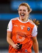14 November 2020; Aveen Bellew of Armagh celebrates at the final whistle following the TG4 All-Ireland Senior Ladies Football Championship Round 3 match between Armagh and Mayo at Parnell Park in Dublin. Photo by Sam Barnes/Sportsfile