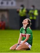 14 November 2020; Roisín Durkin of Mayo dejected following her sides defeat in the TG4 All-Ireland Senior Ladies Football Championship Round 3 match between Armagh and Mayo at Parnell Park in Dublin. Photo by Sam Barnes/Sportsfile