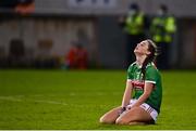 14 November 2020; Roisín Durkin of Mayo dejected following her sides defeat in the TG4 All-Ireland Senior Ladies Football Championship Round 3 match between Armagh and Mayo at Parnell Park in Dublin. Photo by Sam Barnes/Sportsfile