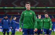 14 November 2020; Ciaran Clark during a Republic of Ireland training session at Cardiff City Stadium in Cardiff, Wales. Photo by Stephen McCarthy/Sportsfile