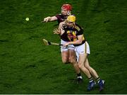 14 November 2020; Joe Canning of Galway in action against Richie Leahy of Kilkenny during the Leinster GAA Hurling Senior Championship Final match between Kilkenny and Galway at Croke Park in Dublin. Photo by Harry Murphy/Sportsfile