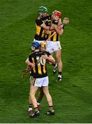 14 November 2020; Kilkenny players, including Richie Reid and John Donnelly, celebrate victory following the Leinster GAA Hurling Senior Championship Final match between Kilkenny and Galway at Croke Park in Dublin. Photo by Harry Murphy/Sportsfile
