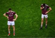 14 November 2020; Cathal Mannion, left, and Brian Concannon of Galway react following defeat in the Leinster GAA Hurling Senior Championship Final match between Kilkenny and Galway at Croke Park in Dublin. Photo by Harry Murphy/Sportsfile