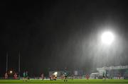 14 November 2020; A general view of wet conditions during the Guinness PRO14 match between Connacht and Scarlets at Sportsground in Galway. Photo by Ramsey Cardy/Sportsfile