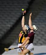 14 November 2020; TJ Reid of Kilkenny in action against Daithí Burke of Galway during the Leinster GAA Hurling Senior Championship Final match between Kilkenny and Galway at Croke Park in Dublin. Photo by Seb Daly/Sportsfile