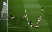 14 November 2020; Jason Flynn of Galway, 24, has a shot on goal saved by Eoin Murphy of Kilkenny during the Leinster GAA Hurling Senior Championship Final match between Kilkenny and Galway at Croke Park in Dublin. Photo by Harry Murphy/Sportsfile