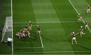 14 November 2020; Kilkenny and Galway players vie for possession of the sliotar during the Leinster GAA Hurling Senior Championship Final match between Kilkenny and Galway at Croke Park in Dublin. Photo by Harry Murphy/Sportsfile