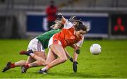 14 November 2020; Aimee Mackin of Armagh in action against Danielle Caldwell of Mayo during the TG4 All-Ireland Senior Ladies Football Championship Round 3 match between Armagh and Mayo at Parnell Park in Dublin. Photo by Sam Barnes/Sportsfile
