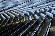 15 November 2020; A view of seating in the Davin stand prior to the Leinster GAA Football Senior Championship Semi-Final match between Kildare and Meath at Croke Park in Dublin. Photo by Eóin Noonan/Sportsfile