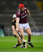 14 November 2020; Joe Canning of Galway in action against Padraig Walsh of Kilkenny during the Leinster GAA Hurling Senior Championship Final match between Kilkenny and Galway at Croke Park in Dublin. Photo by Seb Daly/Sportsfile