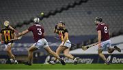 14 November 2020; Richie Hogan of Kilkenny in action against Daithí Burke, left, and Padraic Mannion of Galway during the Leinster GAA Hurling Senior Championship Final match between Kilkenny and Galway at Croke Park in Dublin. Photo by Seb Daly/Sportsfile