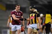 14 November 2020; Conor Whelan of Galway, left, and Richie Hogan of Kilkenny following the Leinster GAA Hurling Senior Championship Final match between Kilkenny and Galway at Croke Park in Dublin. Photo by Seb Daly/Sportsfile