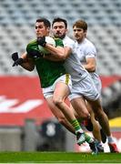 15 November 2020; Bryan Menton of Meath is tackled by Fergal Conway of Kildare during the Leinster GAA Football Senior Championship Semi-Final match between Kildare and Meath at Croke Park in Dublin. Photo by Eóin Noonan/Sportsfile