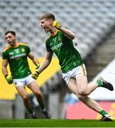 15 November 2020; Mathew Costello of Meath celebrates after scoring his side's first goal during the Leinster GAA Football Senior Championship Semi-Final match between Kildare and Meath at Croke Park in Dublin. Photo by Eóin Noonan/Sportsfile