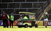 15 November 2020; Johnny Duane of Galway is substituted due to an injury during the Connacht GAA Football Senior Championship Final match between Galway and Mayo at Pearse Stadium in Galway. Photo by David Fitzgerald/Sportsfile