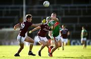 15 November 2020; Ryan O'Donoghue of Mayo in action against Gary O'Donnell, left, and Sean Mulkerry of Galway during the Connacht GAA Football Senior Championship Final match between Galway and Mayo at Pearse Stadium in Galway. Photo by David Fitzgerald/Sportsfile