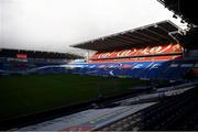 15 November 2020; A general view of Cardiff City Stadium prior to the UEFA Nations League B match between Wales and Republic of Ireland at Cardiff City Stadium in Cardiff, Wales. Photo by Stephen McCarthy/Sportsfile