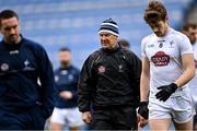 15 November 2020; Kildare manager Jack O'Connor and Kevin Feely leave the field after the Leinster GAA Football Senior Championship Semi-Final match between Kildare and Meath at Croke Park in Dublin. Photo by Piaras Ó Mídheach/Sportsfile