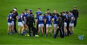 15 November 2020; Cavan manager Mickey Graham speaks to his players ahead of the Ulster GAA Football Senior Championship Semi-Final match between Cavan and Down at Athletic Grounds in Armagh. Photo by Dáire Brennan/Sportsfile