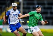 15 November 2020; Peter Casey of Limerick in action against Shane Fives of Waterford during the Munster GAA Hurling Senior Championship Final match between Limerick and Waterford at Semple Stadium in Thurles, Tipperary. Photo by Brendan Moran/Sportsfile