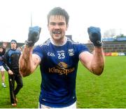 15 November 2020; Thomas Galligan of Cavan celebrates after the Ulster GAA Football Senior Championship Semi-Final match between Cavan and Down at Athletic Grounds in Armagh. Photo by Philip Fitzpatrick/Sportsfile