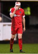 15 November 2020; Dan Byrne of Shelbourne reacts following the SSE Airtricity League Play-off Final match between Shelbourne and Longford Town at Richmond Park in Dublin. Photo by Harry Murphy/Sportsfile