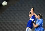 15 November 2020; Evan O'Carroll of Laois in action against Philly McMahon of Dublin during the Leinster GAA Football Senior Championship Semi-Final match between Dublin and Laois at Croke Park in Dublin. Photo by Eóin Noonan/Sportsfile