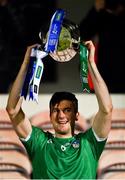 15 November 2020; Limerick captain Declan Hannon lifts the cup after the Munster GAA Hurling Senior Championship Final match between Limerick and Waterford at Semple Stadium in Thurles, Tipperary. Photo by Ray McManus/Sportsfile