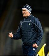 15 November 2020; Limerick manager John Kiely celebrates near the end of the Munster GAA Hurling Senior Championship Final match between Limerick and Waterford at Semple Stadium in Thurles, Tipperary. Photo by Brendan Moran/Sportsfile