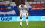 15 November 2020; Matt Doherty of Republic of Ireland following the UEFA Nations League B match between Wales and Republic of Ireland at Cardiff City Stadium in Cardiff, Wales. Photo by Stephen McCarthy/Sportsfile