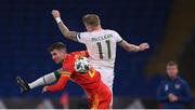 15 November 2020; Chris Mepham of Wales in action against James McClean of Republic of Ireland during the UEFA Nations League B match between Wales and Republic of Ireland at Cardiff City Stadium in Cardiff, Wales. Photo by Stephen McCarthy/Sportsfile