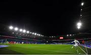 15 November 2020; Jack Byrne of Republic of Ireland takes a corner during the UEFA Nations League B match between Wales and Republic of Ireland at Cardiff City Stadium in Cardiff, Wales. Photo by Gareth Everett/Sportsfile