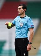15 November 2020; Referee Juan Martínez Munuera during the UEFA European U21 Championship Qualifier match between Republic of Ireland and Iceland at Tallaght Stadium in Dublin.  Photo by Harry Murphy/Sportsfile