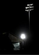 16 November 2020; A general view of the RDS Arena floodlights ahead of the Guinness PRO14 match between Leinster and Edinburgh at RDS Arena in Dublin. Photo by Ramsey Cardy/Sportsfile