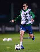 16 November 2020; Josh Cullen during a Republic of Ireland training session at the FAI National Training Centre in Abbotstown, Dublin. Photo by Stephen McCarthy/Sportsfile
